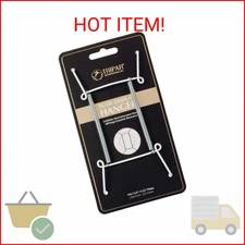 TRIPAR 7.5-9.5 Inch White Plate Wire Wall Plate Hanger