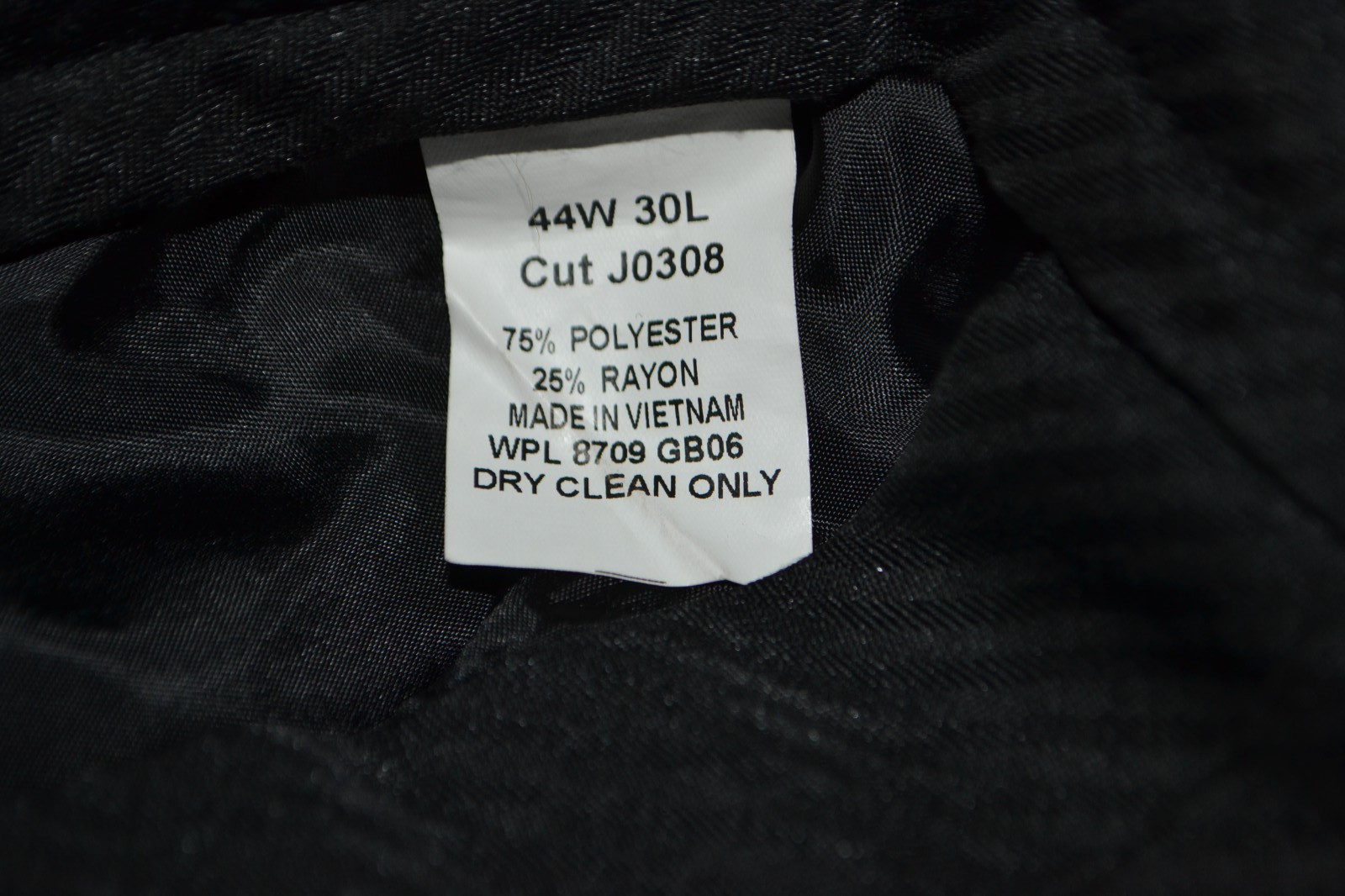 Geoffrey Beene Men Black Solid 2 Button Suit Sz 5… - image 11