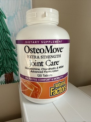 OsteoMove Extra Strength Joint Care 120 Tablets Natural Factors Glucosamine