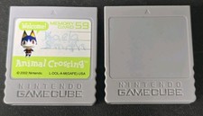 2x Nintendo Gamecube Memory Cards, Animal Crossing, DOL-008 Genuine OEM