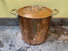 Vintage Copper Stainless Steel 6.5 Qt Stock Pot Dutch Oven Lid