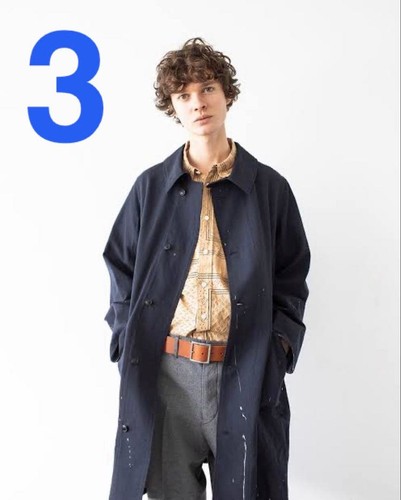Visvim Men Jacket Grease Monkey Coat W/L Navy 3 VHTF Designer Collection Popular