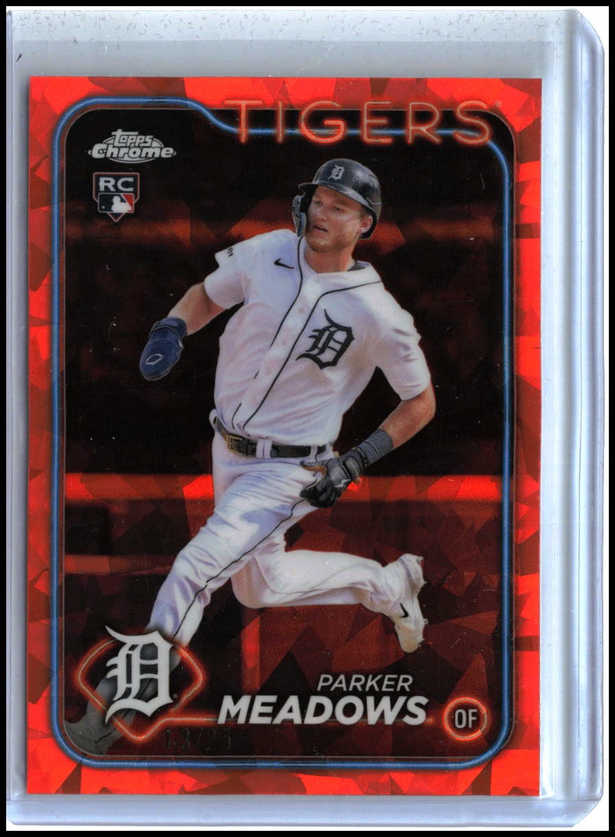 Parker Meadows ROOKIE Orange Sapphire /25 2024 Topps Chrome Sapphire #516