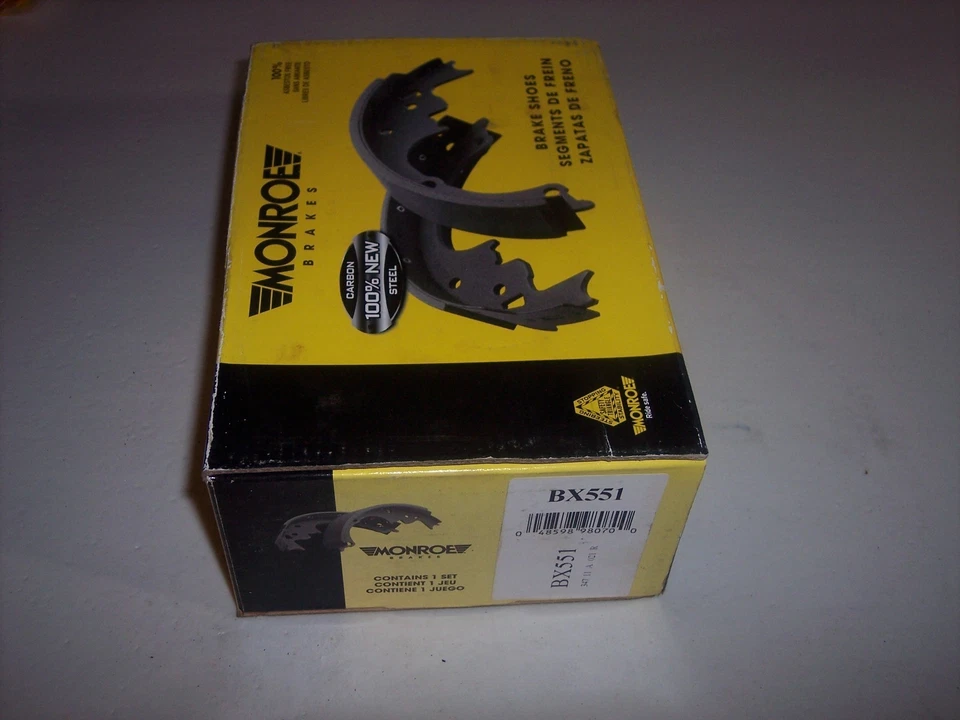 Zapata de freno de estacionamiento Monroe de emergencia BX7551 Toyota Tundra Tacoma 4Runner L8 nueva de stock Foto 2 de 2
