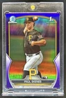 2023 Bowman Draft Paul Skenes Chrome Purple Refractor 1st Prospect #/250 Pirates