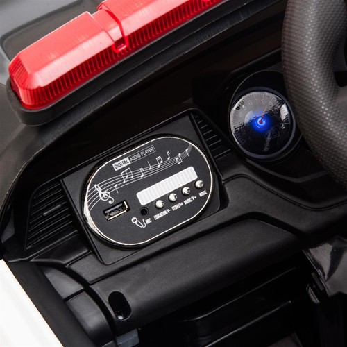 12v Kids Ride On Car Police Sports Car Remote Control Led Lights,Siren,Microphon - Picture 8 of 8