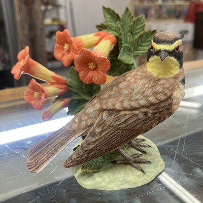 Horned Lark Lenox Bird 2001 Lenox Bird Collection Figurine 