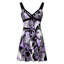 Y2K Speechless Retro Babydoll Tie Back Dress Womens Size Small Indie Sleaze