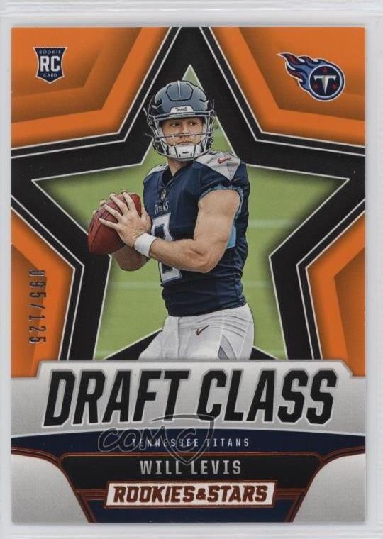 2023 Panini Rookies & Stars Draft Class Orange 95/125 Will Levis #DC-19 RC 5i2
