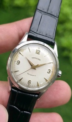 Vintage 1954 Hamilton K-500 Automatic Cal. 658 33mm Men's Stainles Steel Watch 