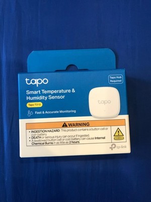 New Tapo Smart Temperature and Humidity Sensor T310, White, Requires Hub