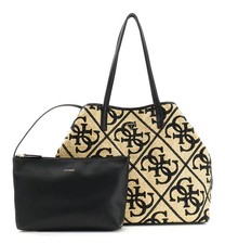Image of GUESS shopper bag Kirsten 2 in 1 Tote L Natural / Black