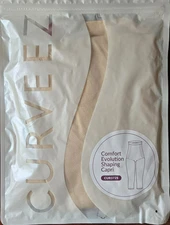 Curveez Women's Size XL Comfort Evolution Shaping Capri Gloss Nude NWT