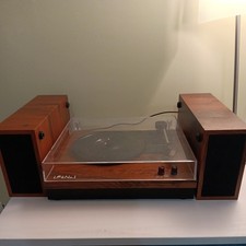 LP No.1 Record Player w/ External Speakers Belt-Drive Turntable WORKS