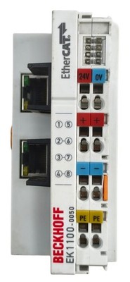 Beckhoff PLC Module EtherCAT Couper Terminals 24 Vdc 100Mbit EK1100-0050 IP20