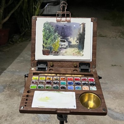 Aufbewahrungsbox für Aquarellfarbe, Acrylfarbenpalette