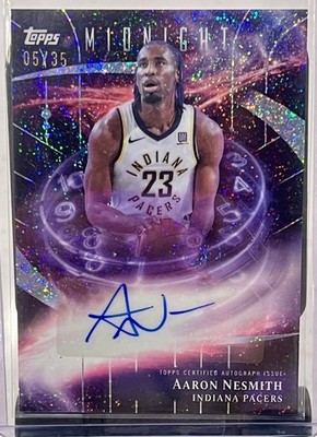 2025-26 Topps Midnight Aaron Nesmith Stroke of Auto Winter Solstice #/35 SSP  