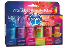 SKINS Sex Lube Set - Water Based Lube, Tingle Lube and a Silicone Lubricant, wit