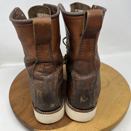 RedWing 8” 10877 Boots Lace up Leather Workwear Made USA Mens Size 10.5D - Brown - Picture 11 of 23