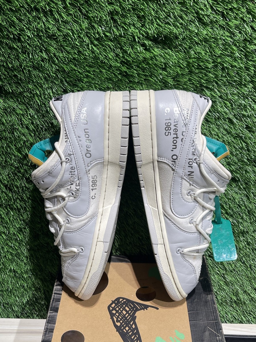 Size 10 - Off-White x Nike Dunk Low Lot 25 of 50 for sale online