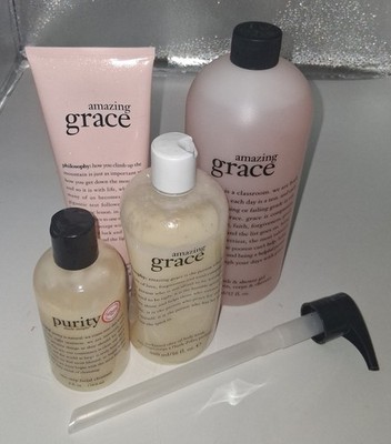 Philosophy Amazing Purity Skincare Lot Shampoo Facial Body Scrub Lotion (NEW)