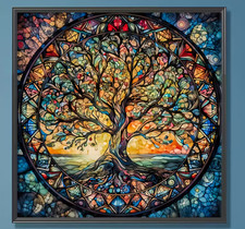 Tree of Life 5 Diamond Painting Art Kit for Adults 7.9x7.9" or 11.8x11.8"
