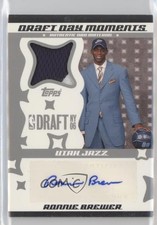 2006-07 Topps Big Game Draft Day Moments 11/25 Ronnie Brewer Patch Auto 0f6