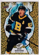 21/22 UD ICE BRAD MARCHAND GOLD BASE PARALLEL #83