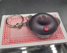 Vintage Tupperware Heat 'N Serve Key Chain # 89110 with Red Vent Pill Holder