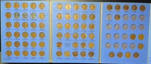 Completed Lincoln Head Wheat Cent Collection - Book #2 Album 1941-1965 P,D,S