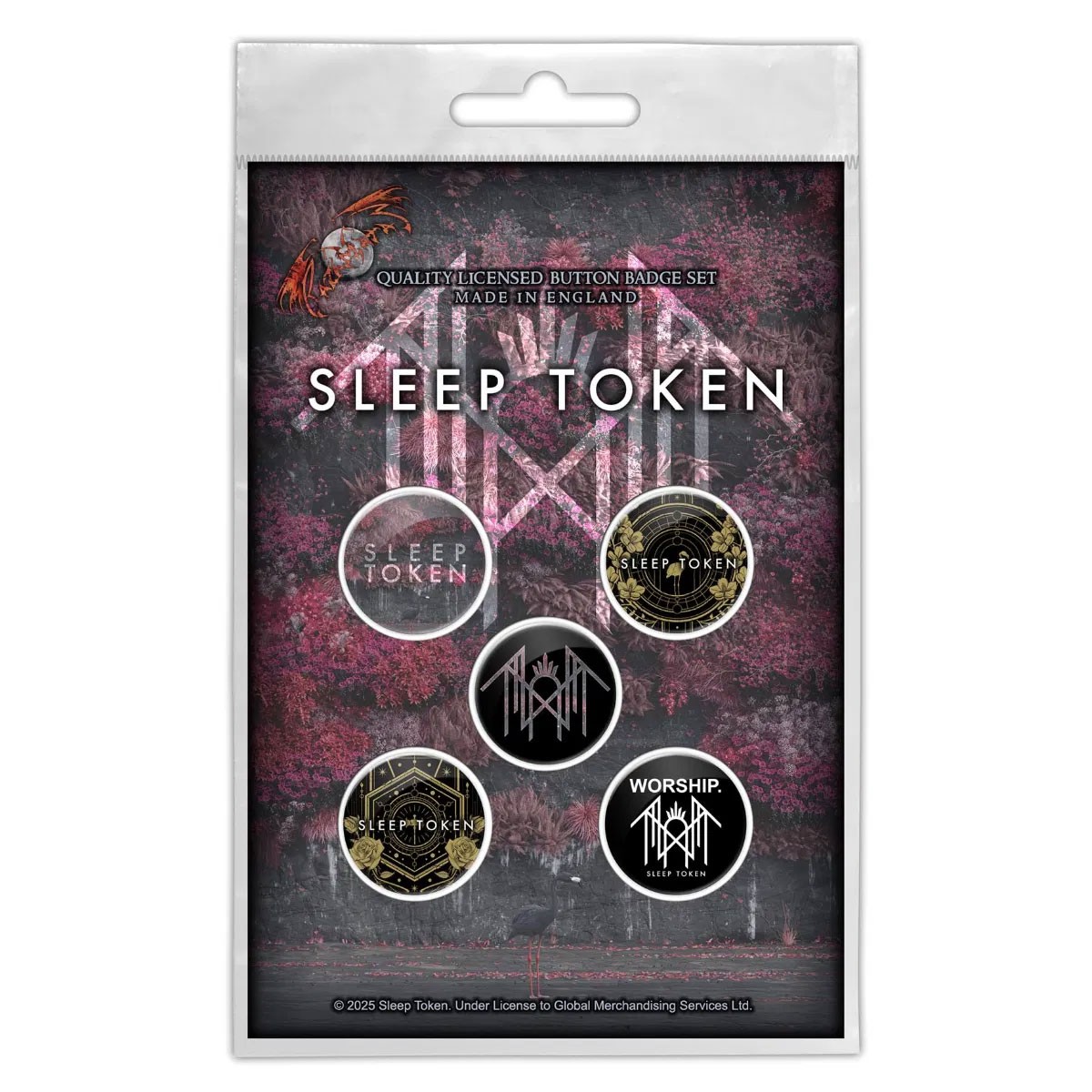 Sleep Token Even In Arcadia Button Badge Pack NEW OFFICIAL
