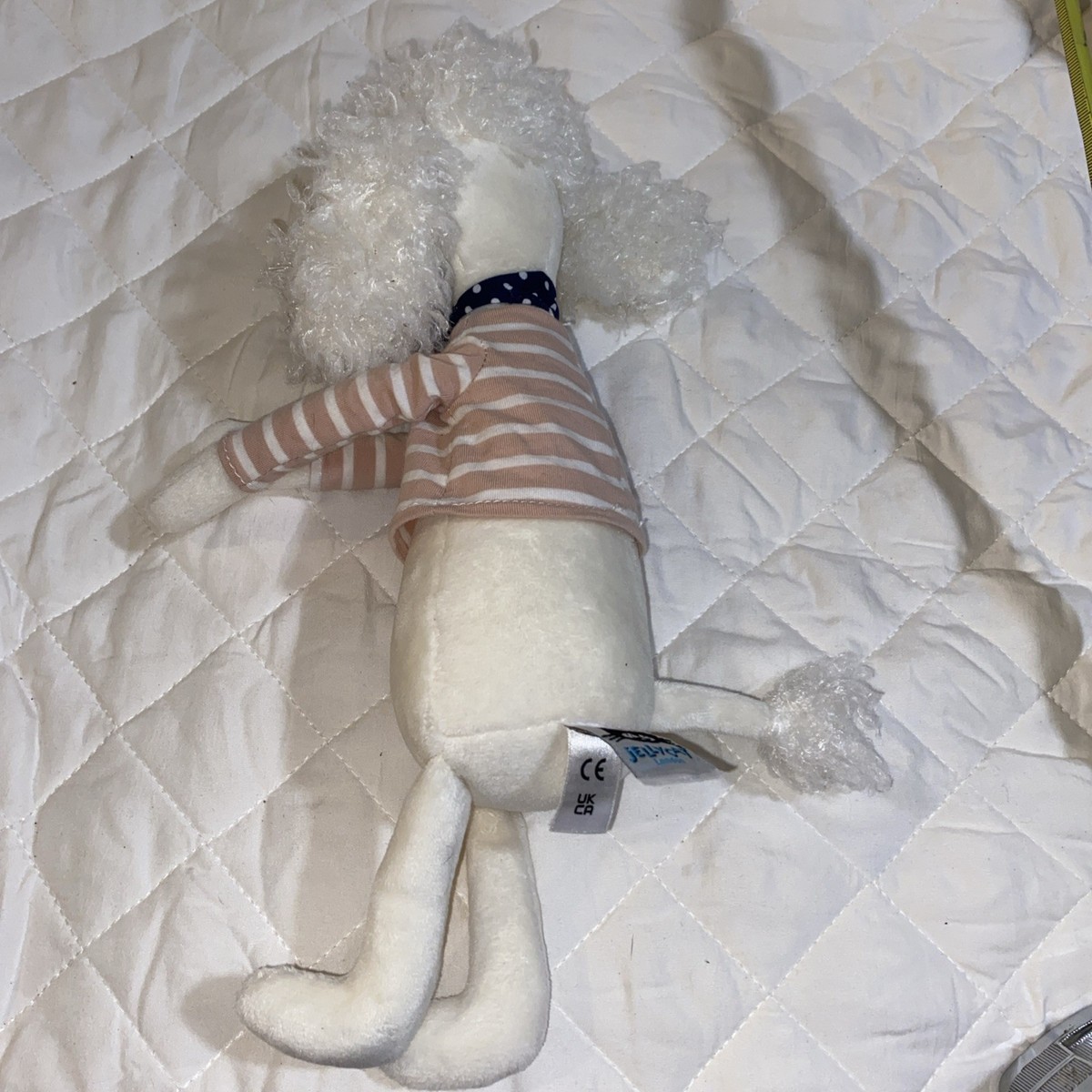 Jellycat Beatnik Buddy Poodle Paris France Plush Stuffed RARE HTF