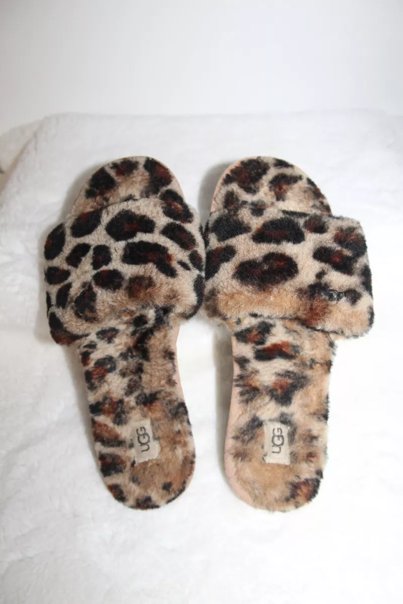 Ugg cozette slide leopard sales
