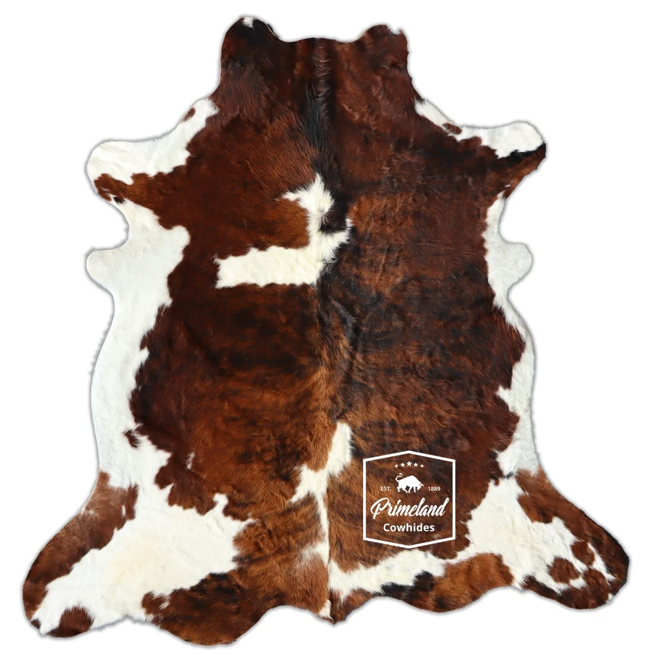 Cowhide Rug Tricolor High Quality Hair on Hide Size: Large(L)AX103 - Image 2 of 4