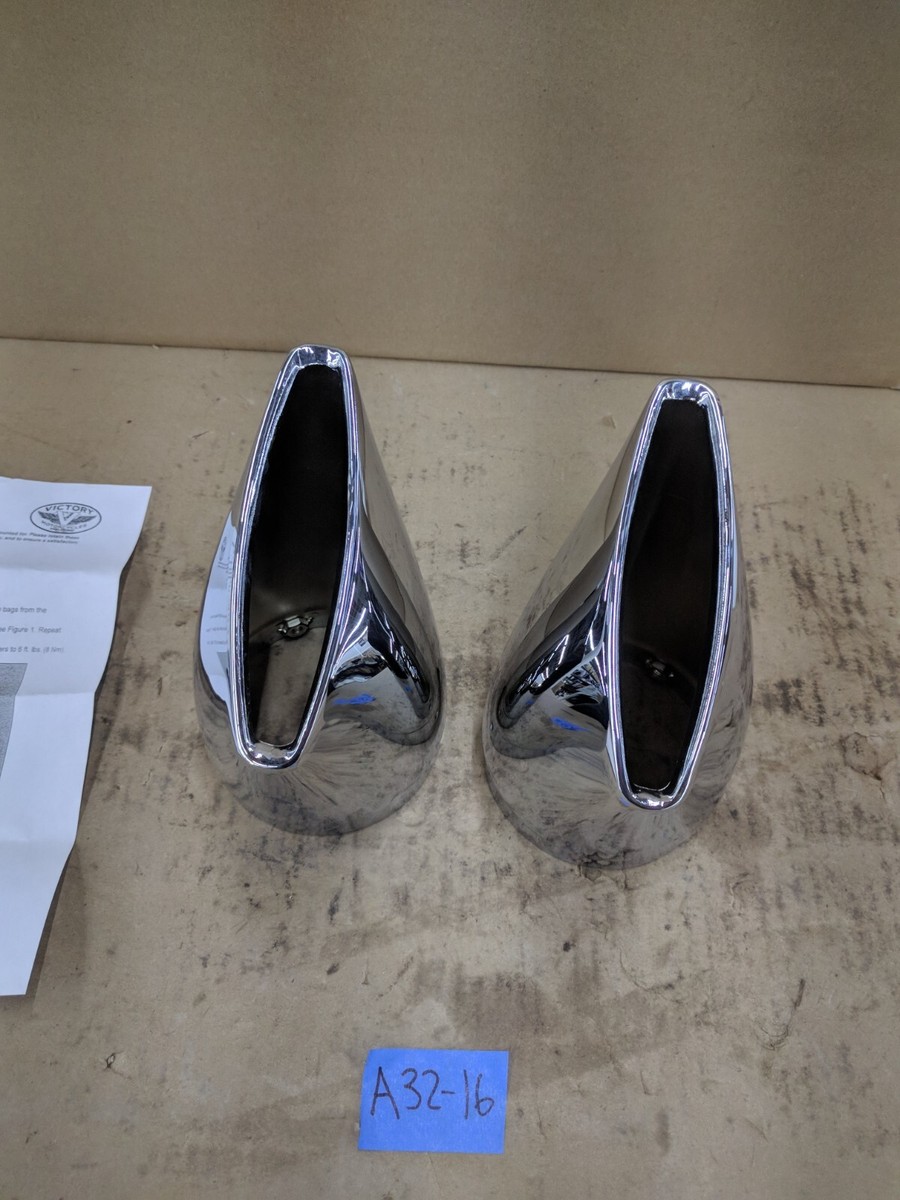 メイプアップ OEM Victory Motorcycle Big Mouth Exhaust Tip Cross Country / Cross