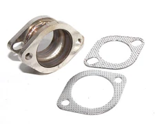 Catback Exhaust Muffler Extension Flange Steel Adapter 3" to 2.5" 2Bolt+Gasket
