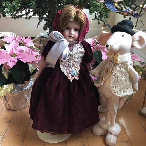 Antique Beutiful Besque Doll Mabel AM Made In Germany 20” - 第 6/11 張圖片