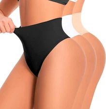 Tanga Con Control De Abdomen Para Mujer Bragas De Faja Sin Costuras Moldeadora