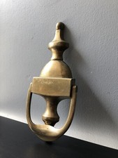 Ancien Heurtoir Laiton Cuivre Bronze Porte Style Victorien Époque Victorienne