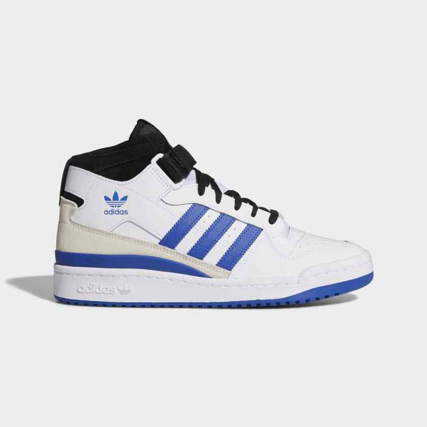 11 Мужских кроссовок adidas Originals FORUM MID - FY6796 белого/черного/темно-синего цвета