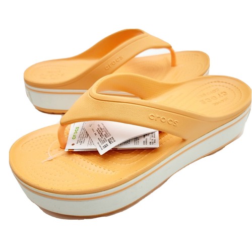 crocs orange platform