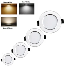 Dimmable Recessed Led Ceiling Down Light Lamp Spotlight 5W 7W 9W 12W 18W Round