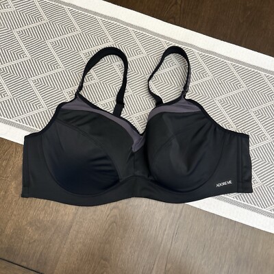 Adore Me Underwire Full Bra size 40DDD Black