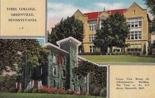 Postcard Thiel College Greenville PA 