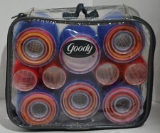 Goody Hair Rollers Curlers Brush Mesh Self Gripping Holding 31 Rollers, 5 Sizes