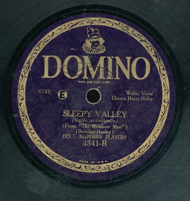 78tk-dance-DOMINO 4341-Sam Lanin/Dixie Marimba Players