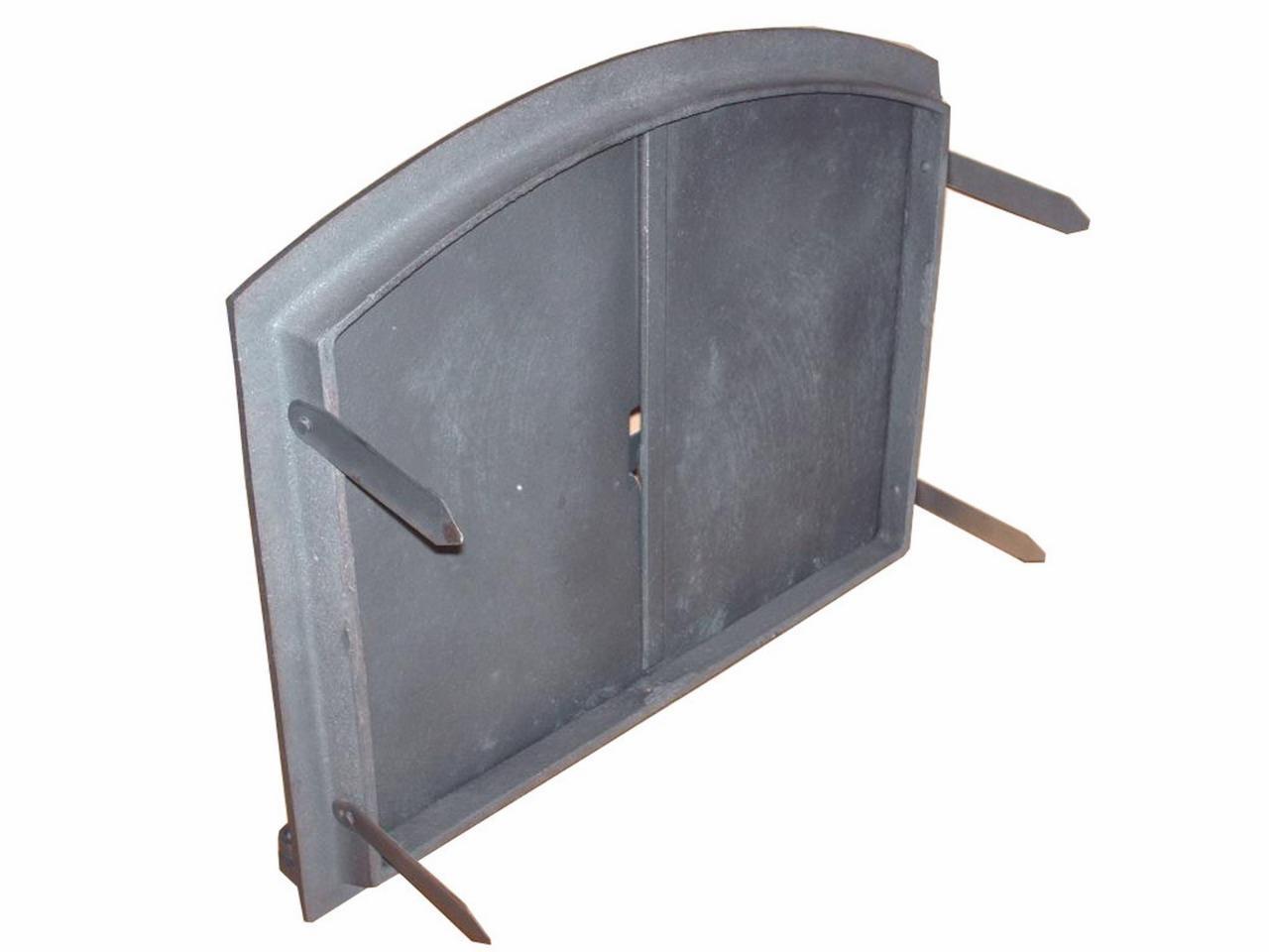 480 x 380mm Cast Iron Fire Door Clay Bread Oven Pizza Stove Smoke House