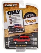 1:64 GreenLight *VINTAGE AD CARS 5* Red & Black 1984 Jeep Cherokee Chief *NIP*