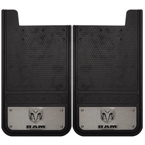 Pair of Ram Stainless Truck Logo Heavy Duty Mud Flap Splash Guards 12"x 23" - Bild 1 von 4