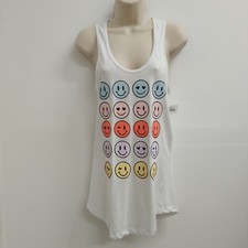 Heritage Womens Top Shirt Blouse Medium White Sleeveless Active Workoutwear